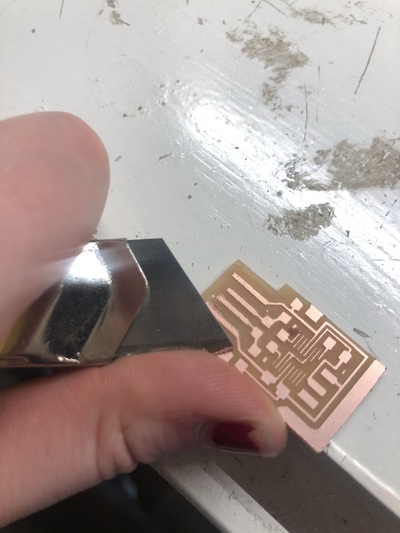 process of pcb milling and soldering with the Roland Modela